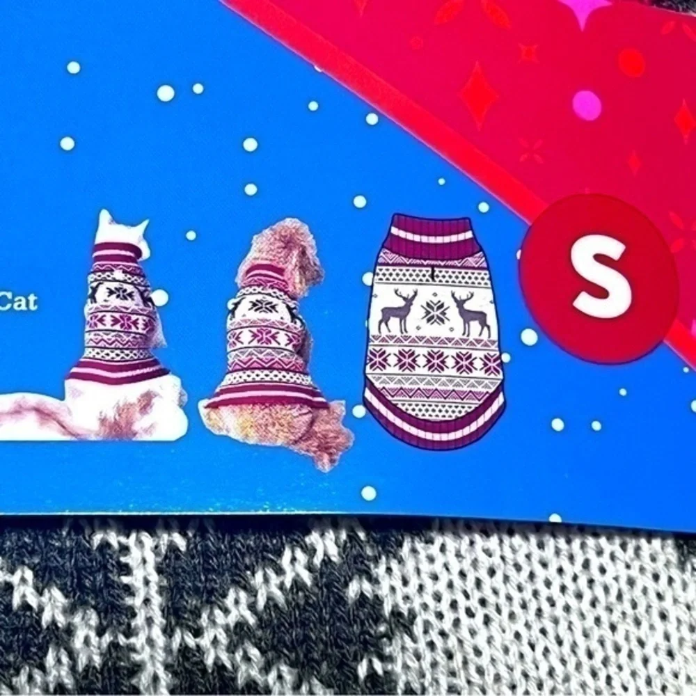 💚NWT Vibrant Life holiday dog sweater size small